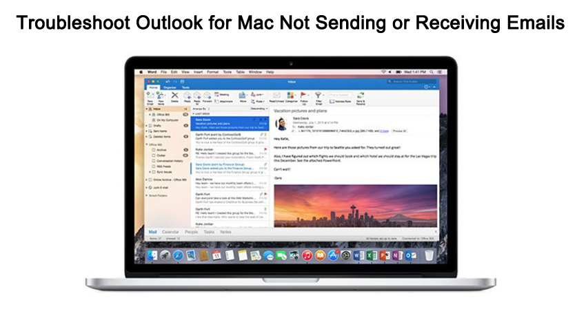 outlook will not allow mac shutdown